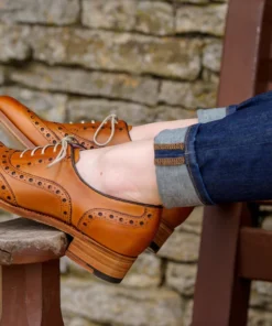 Sloane Tan Leather Oxford for Women