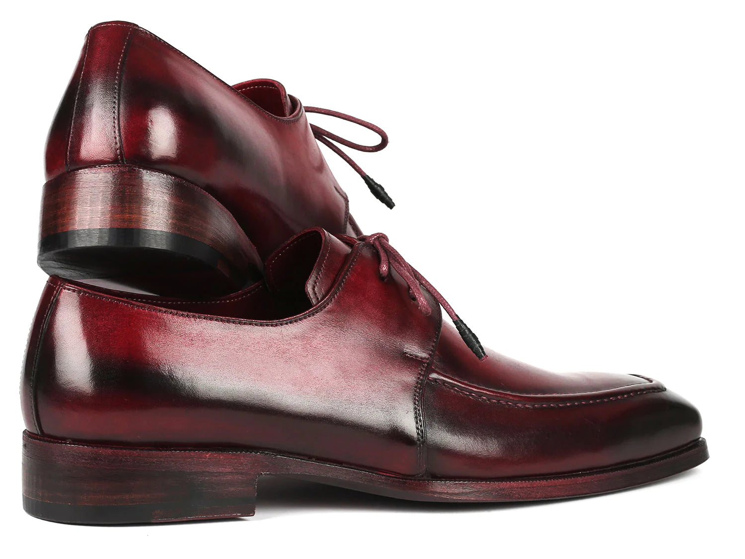 TheRoyalePeacockBurgundyRedLeatherDerbyShoesforMen-4